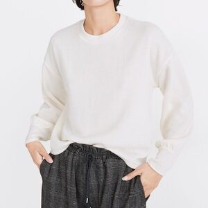 Madewell Brushed Knit Puff-Sleeve Top